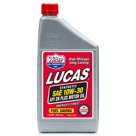 Lucas Oil Synthetic Motor Oils 1 Quart Joes Racing Products