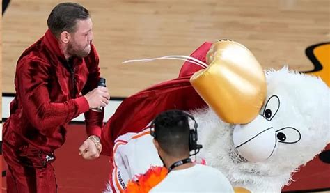 Insólito Noquearon A Burnie La Mascota De Miami Heat En Plena