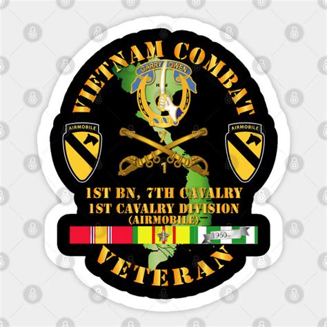 Vietnam Combat Cavalry Veteran W 1st Bn 7th Cav Dui 1st
