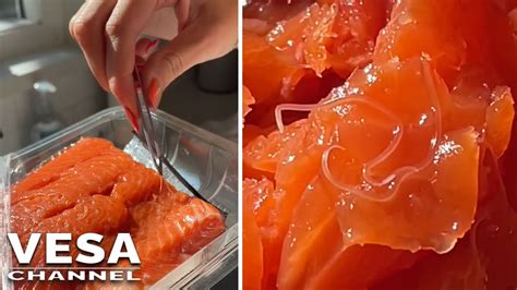 Woman Finds Parasites In Salmon Purchased At Whole Foods Youtube