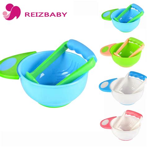 Brand Baby Food Mill Non Slip Grinding Bowl Handle Wild Grinding Rod