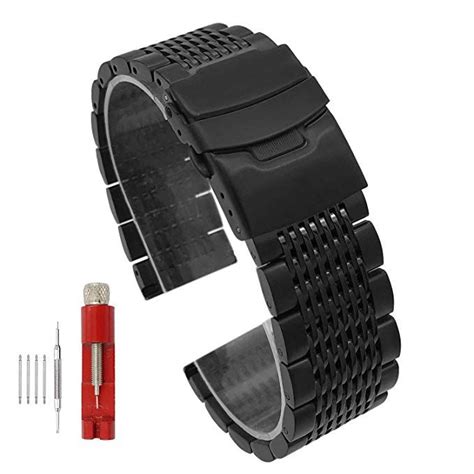 Solid Mesh Stainless Steel Bracelets 20mm22mm24mm Watch Bands