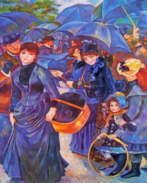 The Umbrellas Pierre Auguste Renoir Paint By Numbers Paint By Numbers