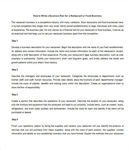 2 options for food delivery business. Restaurant Business Plan Template - 21+ Word, Excel, PDF, Google Docs, Apple Pages Format ...