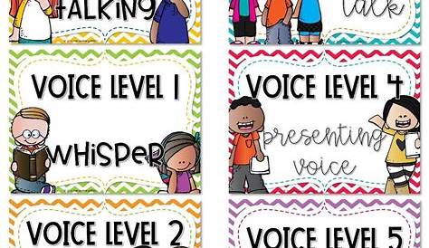 voice level chart for kindergarten
