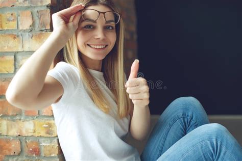 Beautiful Girl Takes Off Her Glasses Photos Free And Royalty Free Stock