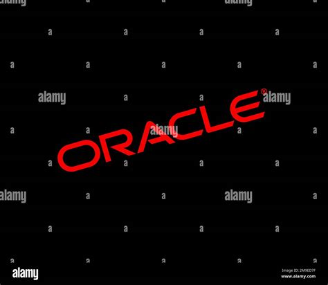 Oracle Linux Rotated Logo Black Background Stock Photo Alamy