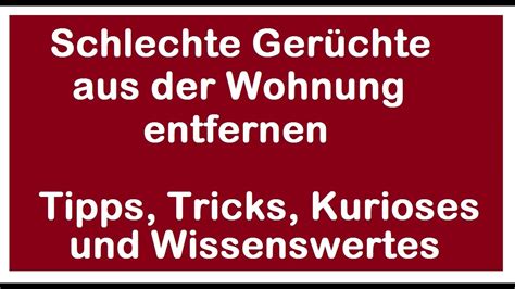 Haben sie ein bücherregal mit ein paar alten wälzern, kann der modrige geruch auch daher stammen. Schlechte Gerüche - Unangenehmen Geruch vertreiben - Wenn ...