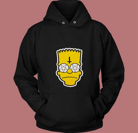 Satanic Bart Simpson 80s Hoodie