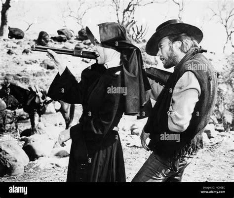Two Mules For Sister Sara Shirley Maclaine Clint Eastwood 1970 Stock
