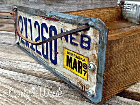 Salvaged License Plate Tray | Old license plates, License plates diy, License plate decor