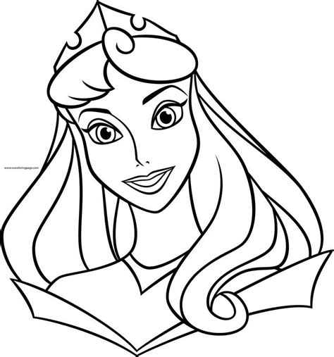 Disney pixel grid coloring pages. Disney Princess Aurora Big Face Near Reverse Coloring Page