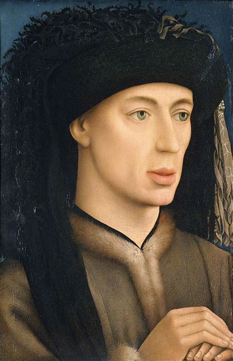 Rogier Van Der Weydenbottega Ritratto Di Un Uomo 1430 Olio Su Tavola