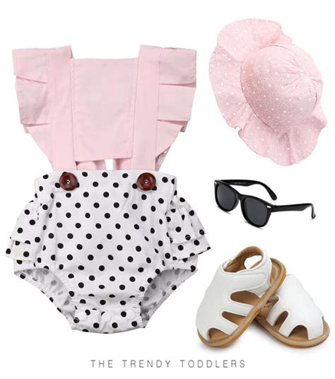 Polka Dot Pink Romper Trendy Baby Clothes Baby Girl Clothes Baby