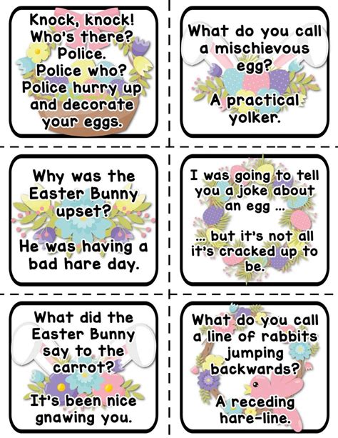 Easter Lunch Box Jokes Kids Activity Zone