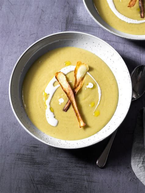 Roasted Jerusalem Artichoke Soup With Parsnips The Veg Space Recipes