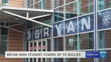 Bryan High School Student Stands Up To Bullies