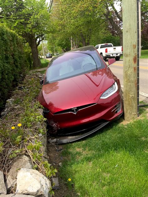 The Only Founder Series Tesla Model X In Eastern Canada Crashes Driver