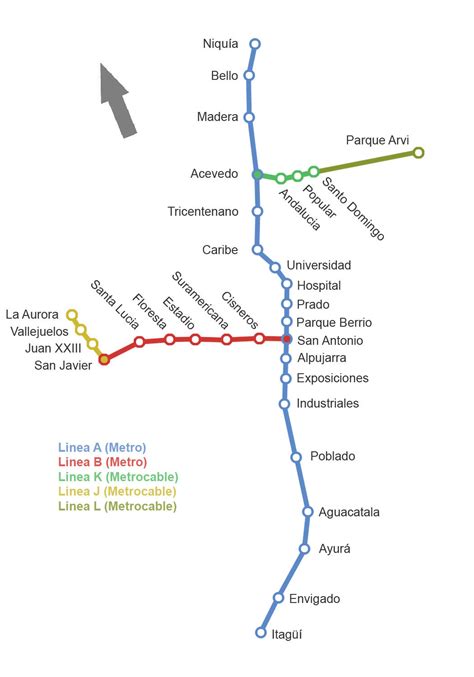 Metro De Medellín Mapa Metro