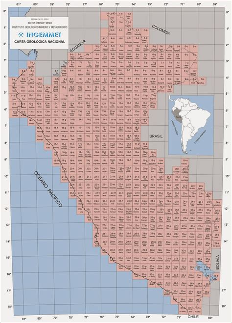 Mapas Tematicos Del Peru Carta Nacional Del Perú Escala 1 100 000