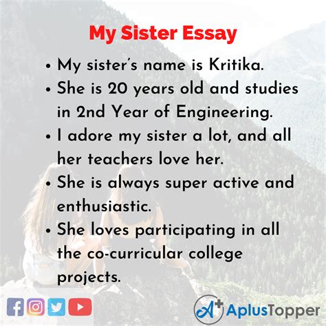 😝 My Sister Is My Best Friend Essay My Sister Essay In 100 200 300