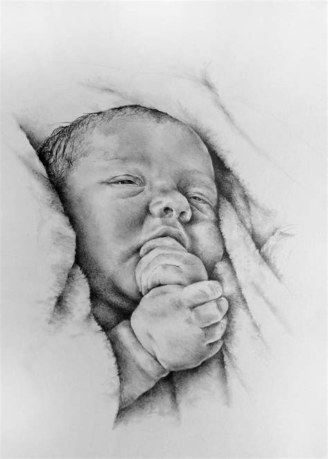 Realistic Baby Drawing Ubicaciondepersonascdmxgobmx