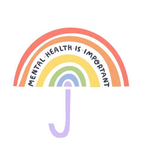 Mental Health Is Important Rainbow Badge Png And Svg Design For T Shirts