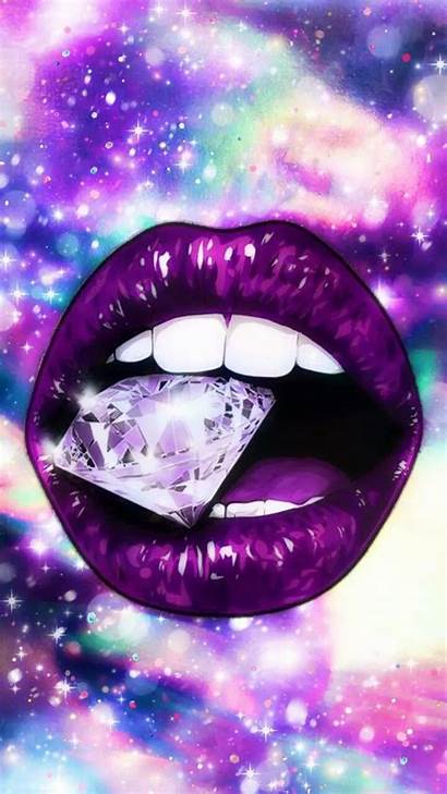 Diamond Iphone Lips Purple Ringtones Wallpapers Phone