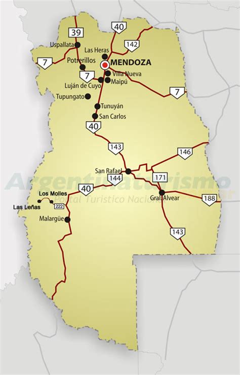 Mapas De Mendoza Rutas Y Accesos Argentina Como Llegar Planos