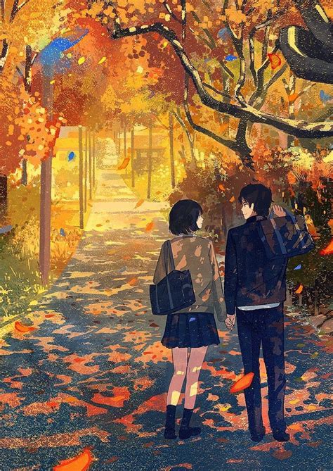 98 Best Anime Autumn ≧∇≦ Images On Pinterest Anime Girls Anime Art