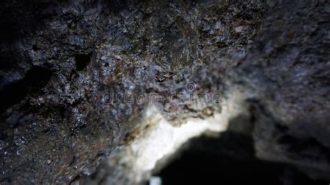 A Drop Of Water Hangs On The Damp Walls Of Cave Stock Photo Image Of