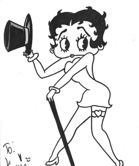 Betty Boop Coloring Pages Tophat Cartoon Coloring Pages Coloring Pages