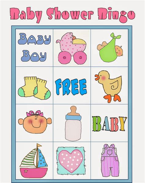 Bingo En Colores Para Baby Shower Para Imprimir Gratis Oh My Beb