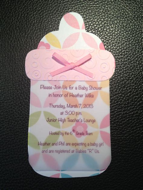 baby shower invitation     coworker