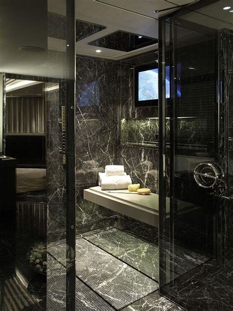 43 Beautiful Black Marble Bathroom Design To Looks Classy Home Design