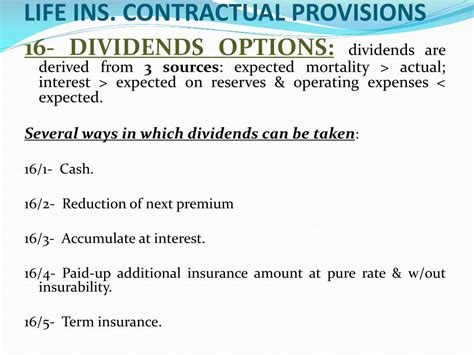 The attained age of the insured will determine the face value of the new policy. PPT - Chapter 4 Life Insurance Contractual Provisions PowerPoint Presentation - ID:2015015