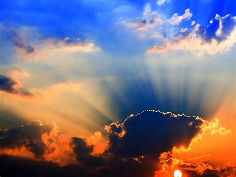 1920x1080px 1080p Free Download Sunrays Colorful Sun Rays Heaven