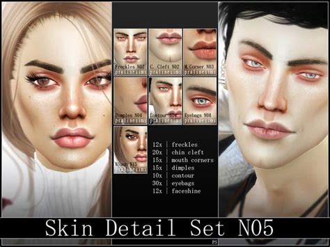 Pralinesims Skin Detail Kit N05 Sims Sims 4 Cc Skin Sims 4