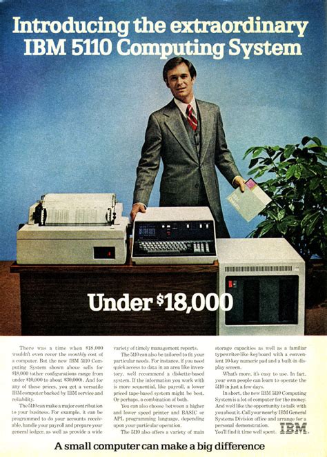 Vcandg Retro Scan Of The Week “introducing The Ibm 5110 Computing