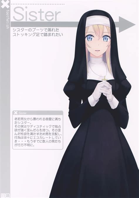 Murakami Suigun Original Absurdres Highres Scan 1girl Blonde Hair Blue Eyes Habit