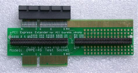 X4 Pci Express Extender With Test Socket