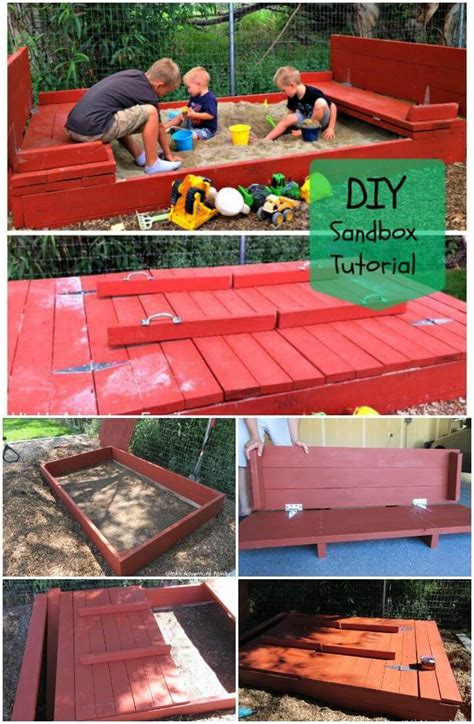 Diy Superb Wooden Handmade Sandbox Diy Sandbox Easy Diy Crafts Easy Diy
