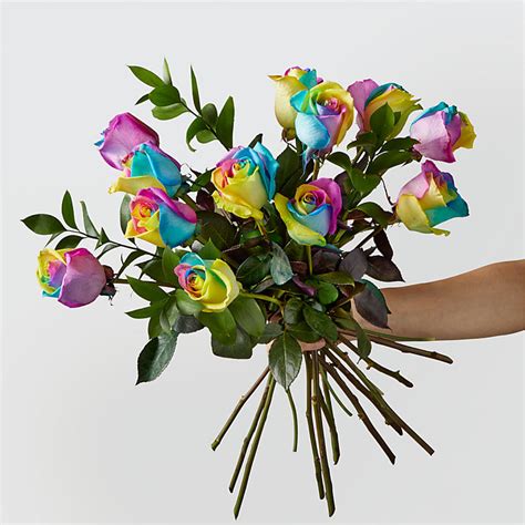 Rainbow Rose Bouquet