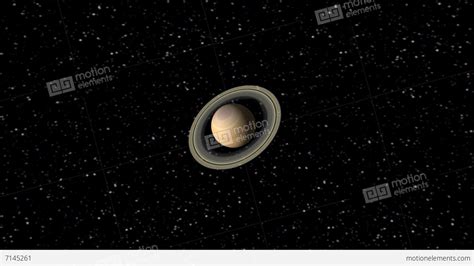 Digital Animation Of The Planet Saturn Stock Animation 7145261