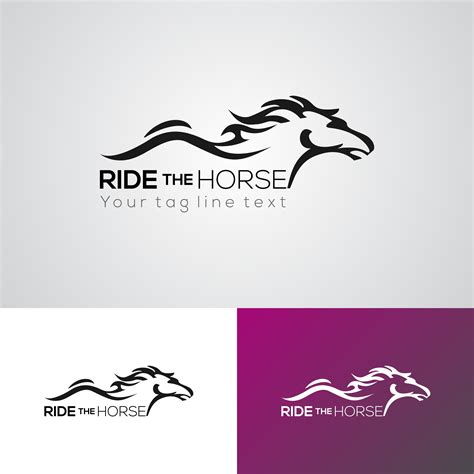 Creative Ride The Horse Logo Design Template 561581 Vector Art At Vecteezy