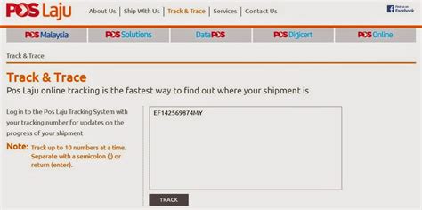 Track and trace your package/parcel/shipment online. Cara Semak Tracking Number Pos Laju - nikky news