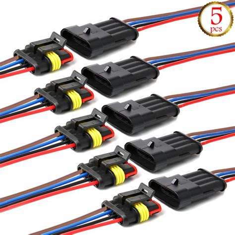 5pack YETOR Connecteur électrique étanches connecteurs de Fils