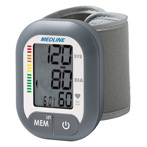 Medline Monitor De Presión Arterial Digital De Muñeca Con Puño Bp Con