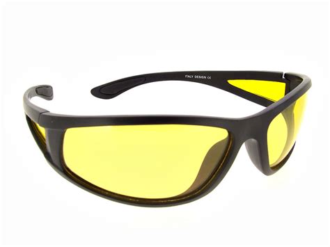 Bright Yellow Night Driving Or Shooting Glasses