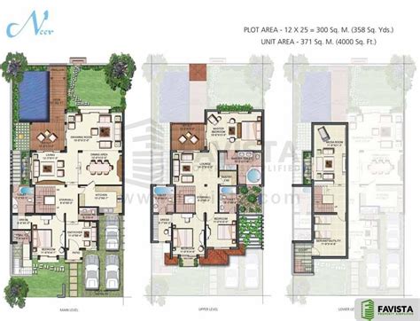 4 Bhk Villa Floor Plan Floorplansclick